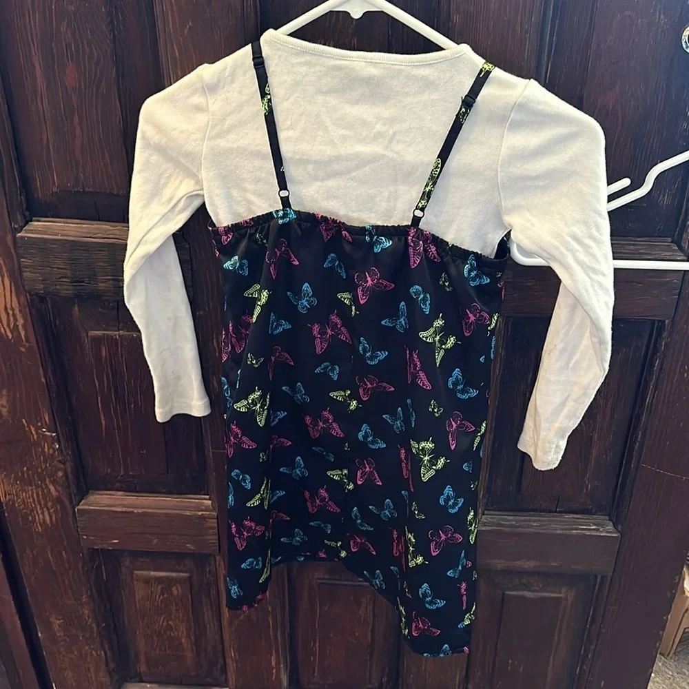 Girls Art Class dress with undershirt size small